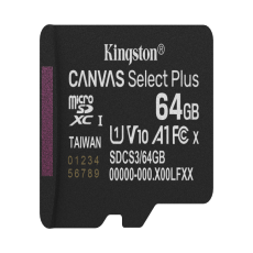Card memorie 64GB, Clasa 10, A1, UHS-I, Fara Adaptor- Kingstone SDCS3/64GBSP