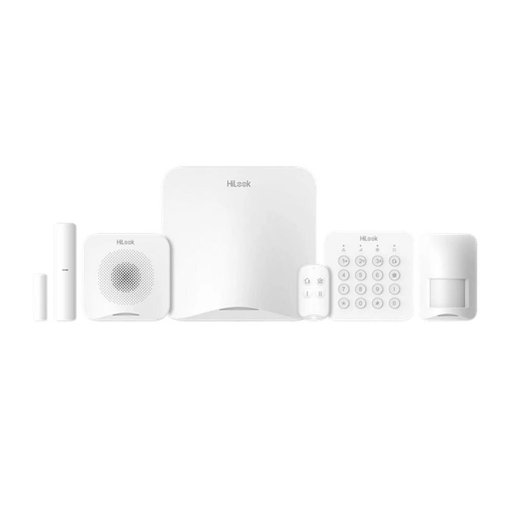 Kit alarma wireless 16 zone 868 MHz WiFi 4G LTE PIR pet immunity contact magnetic - HikVision HiLook ALARM-A201PS-KIT1-1