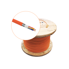 Cablu incendiu 2x2 mm² cu pant? protec?ie 1.5 mm² ro?u PVC 300/500V - Mekas Kablo MEK90-2x2x1.5-T