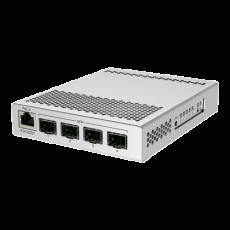 Switch rețea managed 4 porturi SFP+ 10 Gigabit și 1 port Gigabit Ethernet - MikroTik CRS305-1G-4S+IN