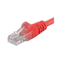 Cablu patch UTP Cat5e 0.25m rosu RJ45-RJ45 - OEM UTP-5E-0.25-R