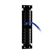 Patch panel vertical CAT 5E cu 12 porturi UTP - LinkPower LINK-PATCHPANNEL-5
