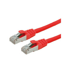 Patchcord S/FTP Cat6a 1m 26AWG rosu pentru retea profesionala - LinkPower LINK-PATCHF61