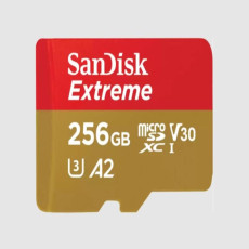 Card memorie Micro SDXC 256GB, Clasa 10 UHS-I U3 V30 - SanDisk SDSQXAV-256G-GN6MA