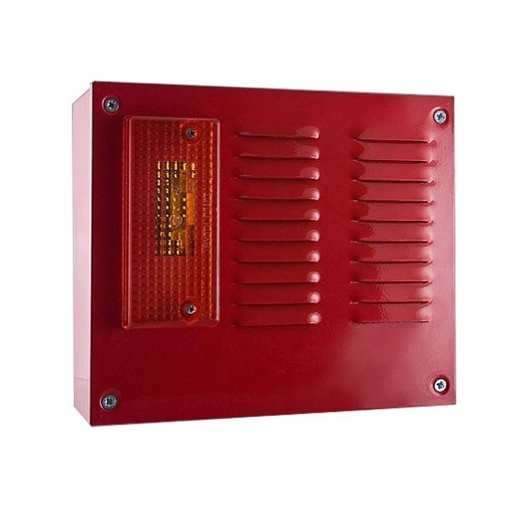 Sirena incendiu de exterior conventionala cu flash UniPOS SB112F, 118 dB, 1.5 Hz, 12-30 VDC